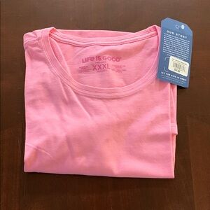Life is Good Pink T-Shirt